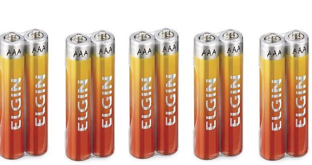 Pilhas Zinco-carvão Elgin Aaa 1.5v Shrink Com 10 Unidades Menor preço em Pilhas Zinco-carvão Elgin Aaa 1.5v Shrink Com 10 Unidades