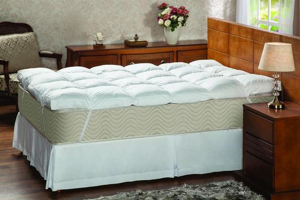 Colchão Topper Plumasul 140x190x7cm | Pillow Top 100% Fibra Siliconizada Casal