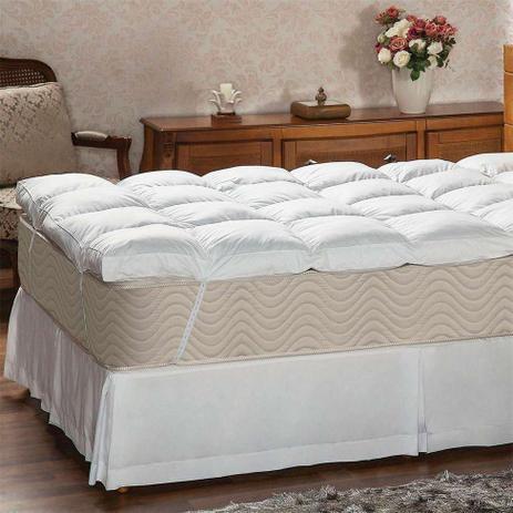 Pillow Top Casal Victor Branco - Plumasul Menor preço em Pillow Top Casal Victor Branco - Plumasul