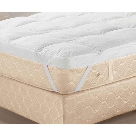 Pillow Top Queen Fibra Branco 233 Fios - Plumasul Menor preço em Pillow Top Queen Fibra Branco 233 Fios - Plumasul