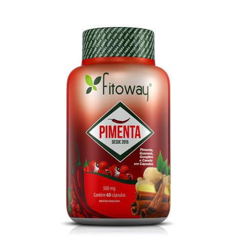 Pimenta Fitoway 60 cápsulas ( Pimenta, Gengibre, Canela e Guaraná) Menor preço em Pimenta Fitoway 60 cápsulas ( Pimenta, Gengibre, Canela e Guaraná)