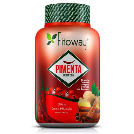Pimenta + Gengibre + Canela + Guaraná - 60 Cáps - Fitoway Menor preço em Pimenta + Gengibre + Canela + Guaraná - 60 Cáps - Fitoway