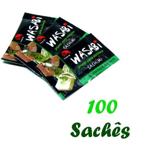 Pimenta Wasabi (Raiz Forte) em Sachê Ganesh - 100 unidades Menor preço em Pimenta Wasabi (Raiz Forte) em Sachê Ganesh - 100 unidades