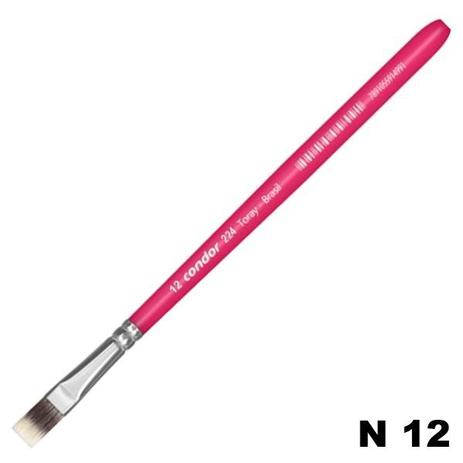 Pincel chato - cerda sintetica - linha confort - 224 - numero 12 - condor 90607 Menor preço em Pincel chato - cerda sintetica - linha confort - 224 - numero 12 - condor 90607