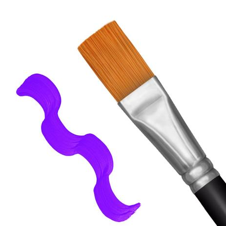 Pincel Chato Cerda Sintético Dourado Cabo Curto 483 - Pincéis Tigre Menor preço em Pincel Chato Cerda Sintético Dourado Cabo Curto 483 - Pincéis Tigre