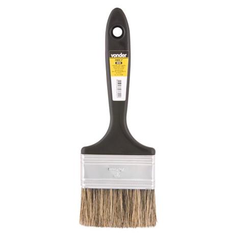 Pincel com ponta chata 4” - Vonder Menor preço em Pincel com ponta chata 4” - Vonder