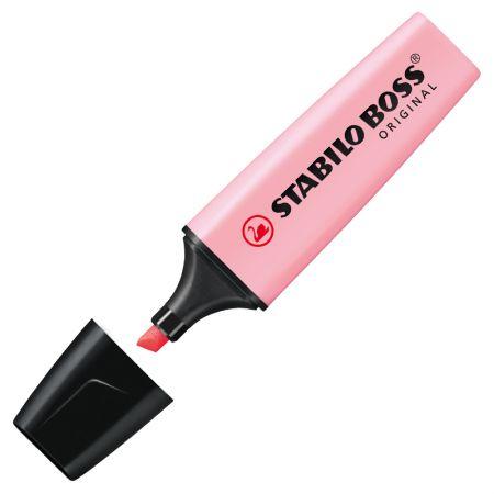 Pincel marca texto Boss 70 - Rosa pastel - Stabilo Menor preço em Pincel marca texto Boss 70 - Rosa pastel - Stabilo