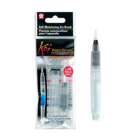 Pincel para Aquarela Redondo Médio com Reservatório Koi Ref.XQR-M Sakura é boa?