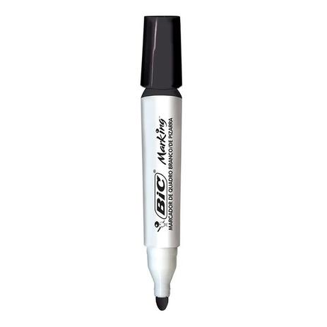 Pincel Quadro Branco Marking Bic Preto Menor preço em Pincel Quadro Branco Marking Bic Preto