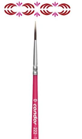 Pincel Redondo Liner Sintético Toray Gris Cabo Curto Rosa 222 - Condor 0 é boa?
