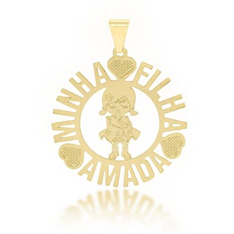 Pingente Mandala Menina Filha Amada Folheado Ouro 18k - Lunozê Menor preço em Pingente Mandala Menina Filha Amada Folheado Ouro 18k - Lunozê