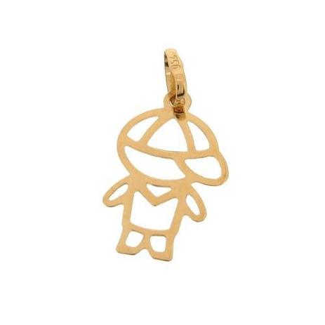 Pingente Menino Filho Ouro 18k - 750 - Dr joias Menor preço em Pingente Menino Filho Ouro 18k - 750 - Dr joias