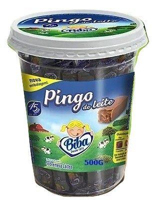 Pingo De Leite Embalado Pote C/50 - Biba Menor preço em Pingo De Leite Embalado Pote C/50 - Biba