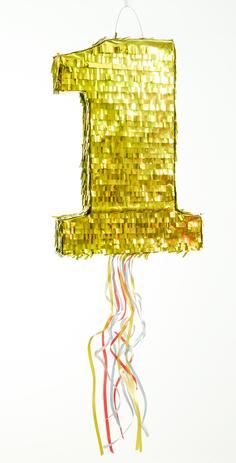 Pinhata Para Festa Infantil Número 1 Dourado Aniversário - Cromus Menor preço em Pinhata Para Festa Infantil Número 1 Dourado Aniversário - Cromus