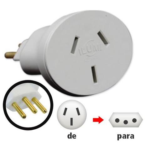 Pino adaptador 2p+t bipolar 20a 250v padrão chato p/ novo - Ilumi Menor preço em Pino adaptador 2p+t bipolar 20a 250v padrão chato p/ novo - Ilumi