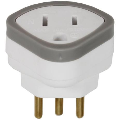 Pino Adaptador 2P+T10A/250V 1629 Daneva Menor preço em Pino Adaptador 2P+T10A/250V 1629 Daneva
