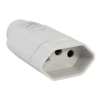 Pino Plug Fêmea 2P+T 20A - Cinza - Voltim Menor preço em Pino Plug Fêmea 2P+T 20A - Cinza - Voltim