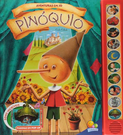 Pinóquio: Col. Aventuras em 3D - Todolivro Menor preço em Pinóquio: Col. Aventuras em 3D - Todolivro