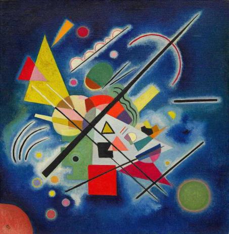 Pintura Azul - Wassily Kandinsky - Tela 60x61 Para Quadro - Santhatela Menor preço em Pintura Azul - Wassily Kandinsky - Tela 60x61 Para Quadro - Santhatela