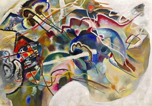 Pintura com Borda Branca - Wassily Kandinsky - Tela 60x85 Para Quadro - Santhatela Menor preço em Pintura com Borda Branca - Wassily Kandinsky - Tela 60x85 Para Quadro - Santhatela