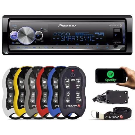 Pioneer Aparelho Som Mvh-x3000br Bluetooth Spotify + Controle Longa Distância Stetsom 500 Metros Menor preço em Pioneer Aparelho Som Mvh-x3000br Bluetooth Spotify + Controle Longa Distância Stetsom 500 Metros