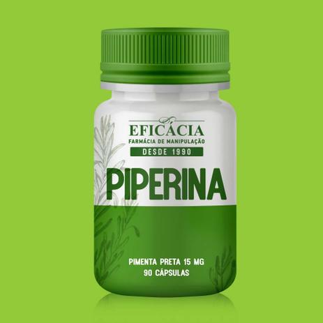 Piperina - Pimenta Preta 15mg 90 cápsulas - Farmácia eficácia Menor preço em Piperina - Pimenta Preta 15mg 90 cápsulas - Farmácia eficácia