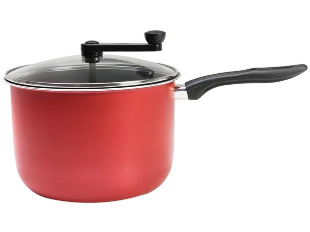 Pipoqueira Brinox Cereja Antiaderente de Alumínio - 4,2L 20cm Pic Poc Menor preço em Pipoqueira Brinox Cereja Antiaderente de Alumínio - 4,2L 20cm Pic Poc