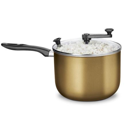 Pipoqueira com Tampa de Vidro Antiaderente Nº22 Gold Mta é boa?