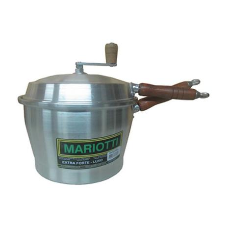 Pipoqueira Profissional Alumínio Polido Reforçado - Mariotti Menor preço em Pipoqueira Profissional Alumínio Polido Reforçado - Mariotti