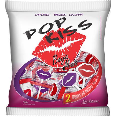 Menor preço em Pirulito Pop Kiss Beija Mais 50 unidades - Festabox