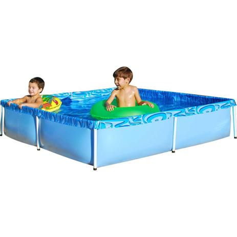Piscina 1500L Retangular - Mor Menor preço em Piscina 1500L Retangular - Mor