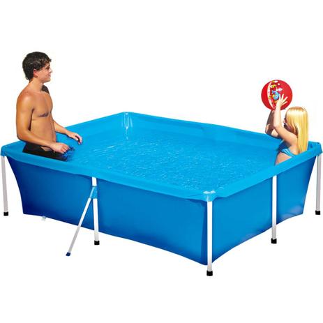 Piscina 2000L Retangular - Mor Menor preço em Piscina 2000L Retangular - Mor