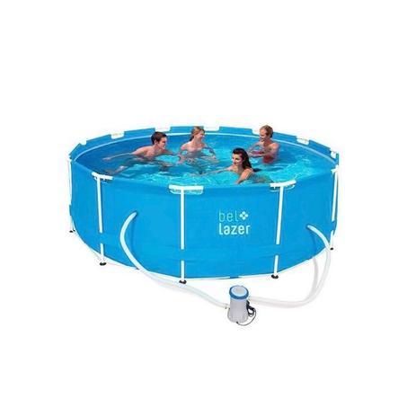 Piscina Armação Bel Lazer 10.000L Com Filtro 127V Menor preço em Piscina Armação Bel Lazer 10.000L Com Filtro 127V
