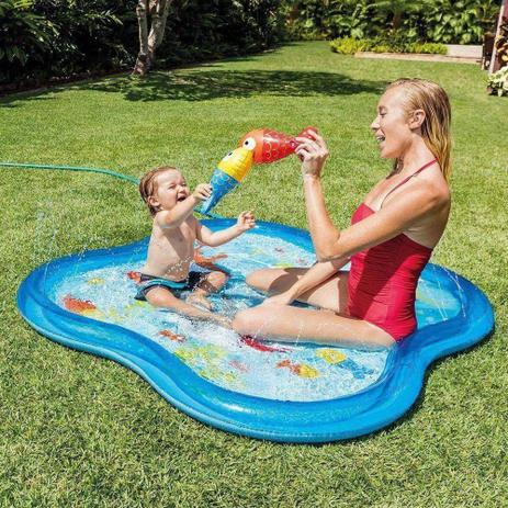 Piscina Baby Quadrada com Esguicho - Intex Menor preço em Piscina Baby Quadrada com Esguicho - Intex
