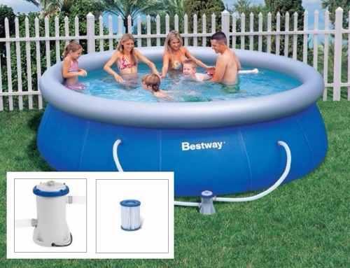 Menor preço em Piscina Bestway 6665 Litros Inflável com Bomba Filtro 110v