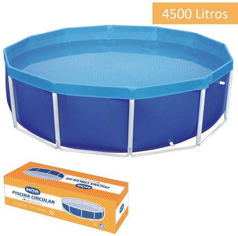 Piscina Circular 4500 Litros Estruturada - Mor Menor preço em Piscina Circular 4500 Litros Estruturada - Mor