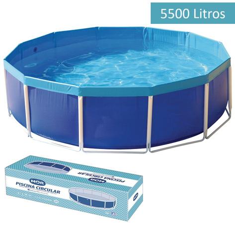 Piscina Circular 5500 Litros Estruturada 1008 - Mor Menor preço em Piscina Circular 5500 Litros Estruturada 1008 - Mor