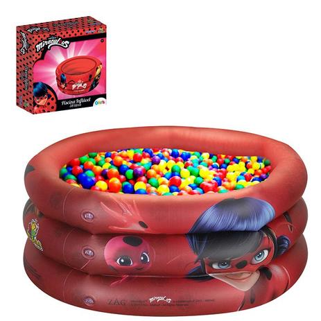 Piscina de Bolinhas Infantil Miraculous Ladybug c/50 Bolinhas - Art brink Menor preço em Piscina de Bolinhas Infantil Miraculous Ladybug c/50 Bolinhas - Art brink