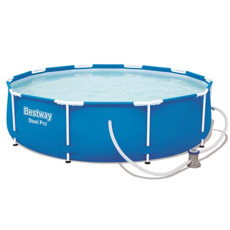 Piscina Estruturada 4.678l Steel Pro Frame Pool Set 3.05m x 76cmFiltro 1249 l/h Bestway 5667 Menor preço em Piscina Estruturada 4.678l Steel Pro Frame Pool Set 3.05m x 76cmFiltro 1249 l/h Bestway 5667