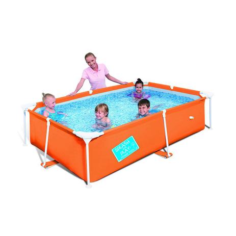 Piscina Frame Pool Estruturada 1800 Litros 239 X 150 X 58cm Laranja Bestway Menor preço em Piscina Frame Pool Estruturada 1800 Litros 239 X 150 X 58cm Laranja Bestway