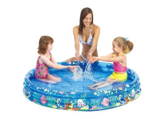 Piscina Infantil Inflável Redonda Verão 3 Anéis 253 Litros - Wellmix Menor preço em Piscina Infantil Inflável Redonda Verão 3 Anéis 253 Litros - Wellmix