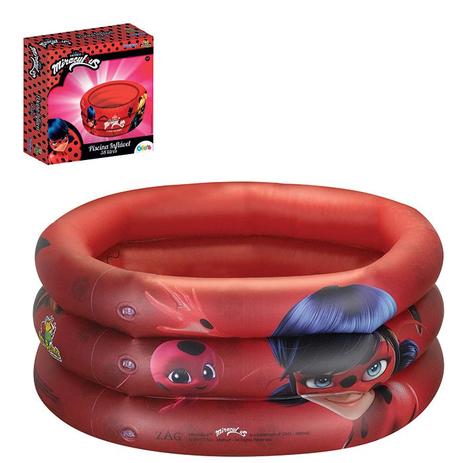 Piscina Infantil Miraculous Ladybug 38 Litros - Original - Art brink Menor preço em Piscina Infantil Miraculous Ladybug 38 Litros - Original - Art brink