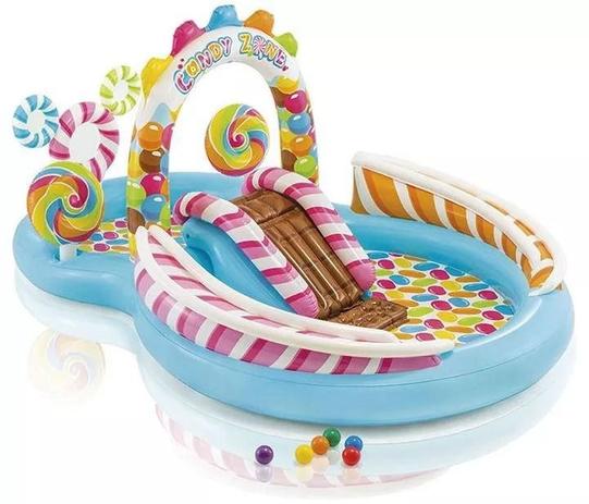 Piscina Infantil Playground Candy Zone Aquático - Intex 5714 Menor preço em Piscina Infantil Playground Candy Zone Aquático - Intex 5714