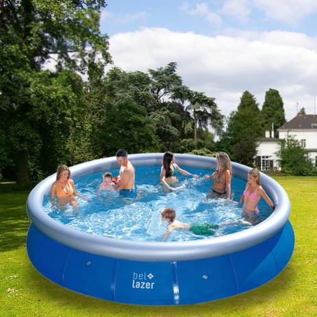 Piscina Inflável 11000 Litros Com Bordas Arredondadas - Belfix Menor preço em Piscina Inflável 11000 Litros Com Bordas Arredondadas - Belfix