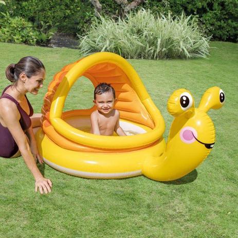 Piscina Inflavel Caracol c/Cobertura 53 Litros 57124 Intex é boa?