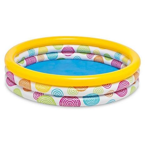 Piscina Inflável Infantil 3 Anéis 288 litros Colorida - Intex Menor preço em Piscina Inflável Infantil 3 Anéis 288 litros Colorida - Intex