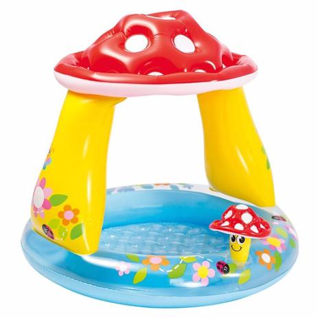 Piscina Inflável Infantil Cogumelo Coberto 45 Litros Intex Menor preço em Piscina Inflável Infantil Cogumelo Coberto 45 Litros Intex
