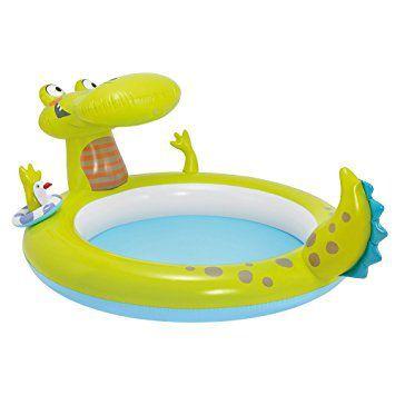 Piscina Inflável Infantil Spray Jacaré 170 Litros - Intex Menor preço em Piscina Inflável Infantil Spray Jacaré 170 Litros - Intex