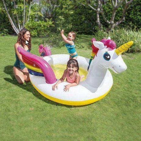 Piscina Inflável infantil Spray Unicórnio Místico 151L Intex 57441 Menor preço em Piscina Inflável infantil Spray Unicórnio Místico 151L Intex 57441