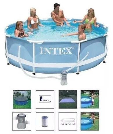 Piscina Intex 4485 Litros PRISM com Bomba Filtro 220v Capa Forro e Kit de Limpeza Menor preço em Piscina Intex 4485 Litros PRISM com Bomba Filtro 220v Capa Forro e Kit de Limpeza